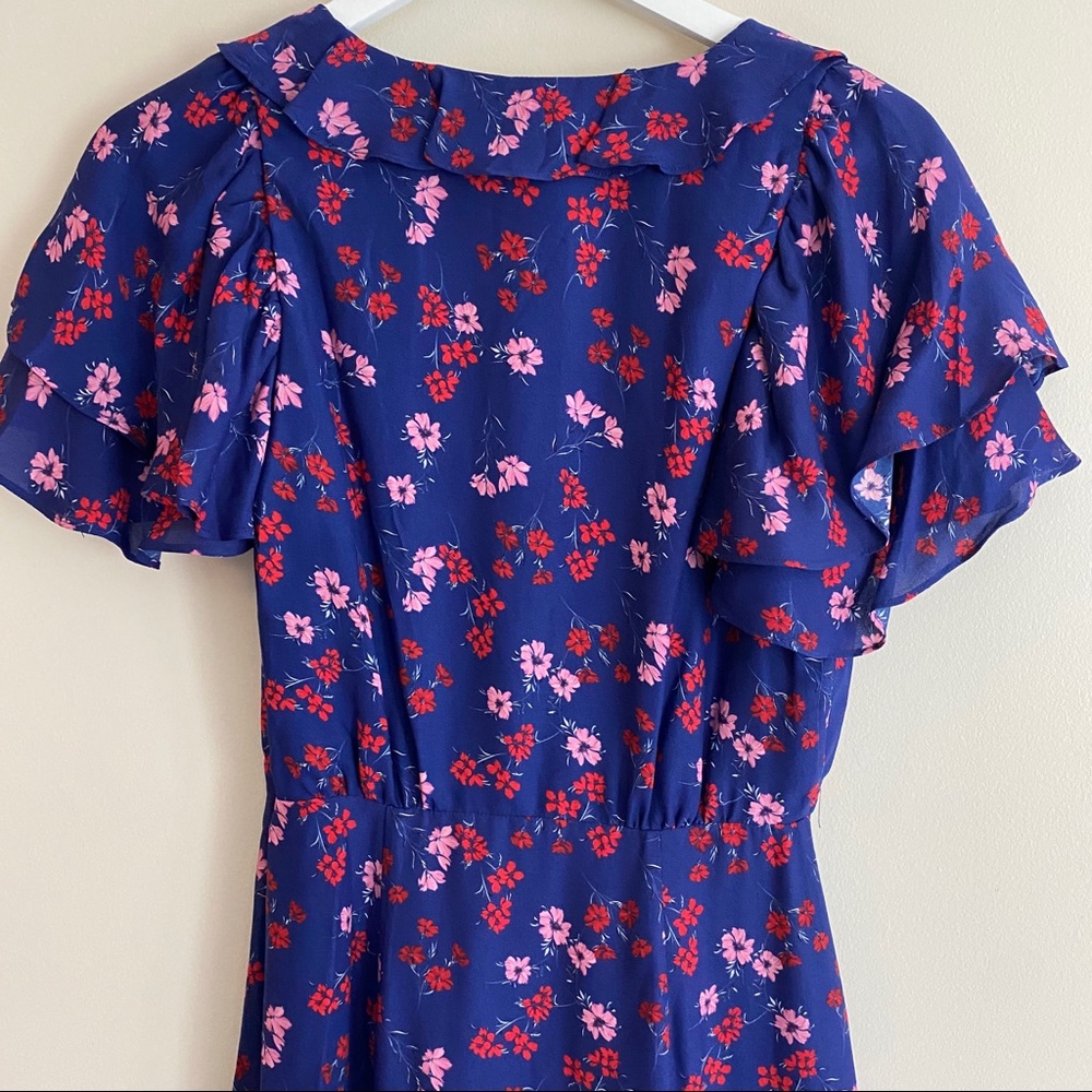 TALULAH The Yearning Ruffle Blue Midi Dress - Picture 16 of 16